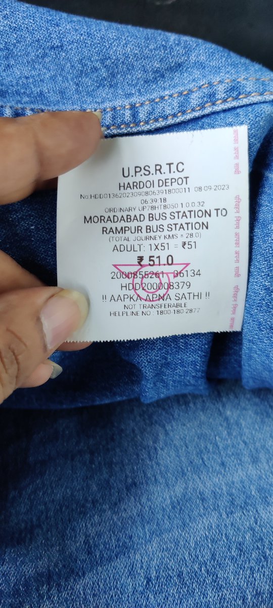 ItsSundeepSRana's tweet photo. @dayas@UPSRTCHQ @upsrtc_lko @UPSRTC_HARDOI Boarded with enclosed details. Conductor refused to give QR and accept digital payment stating that facility has been withdrawn and is running in AC buses only. Is there separate SOP for Hardoi Depot or otherwise. https://t.co/hqVadr7JrA