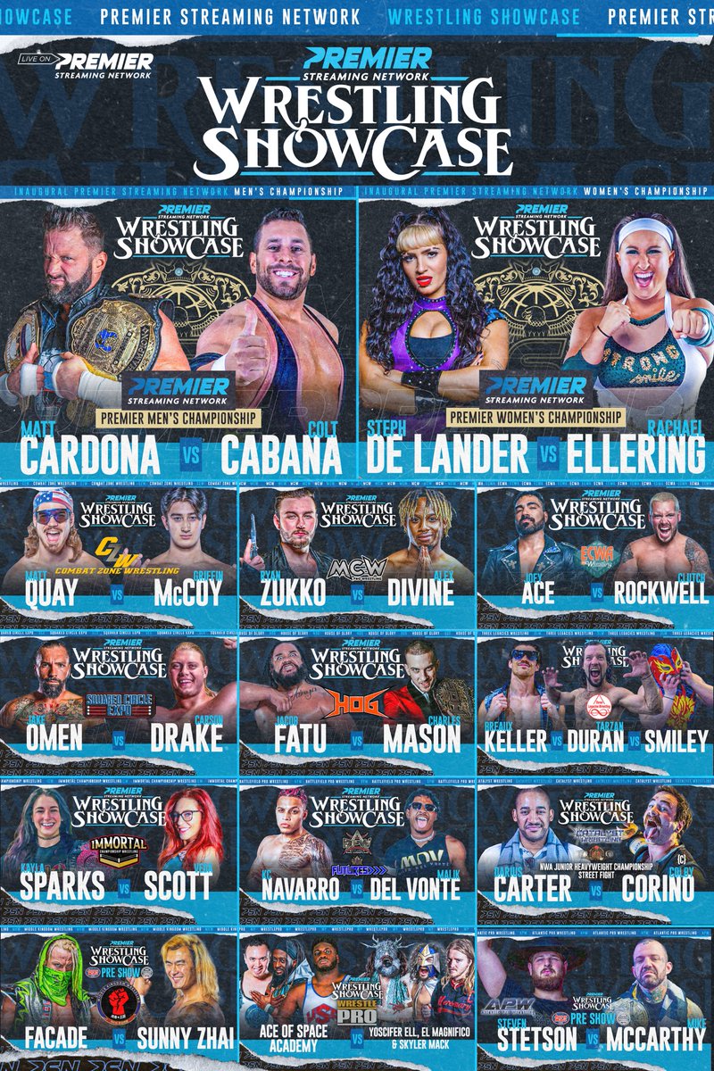 MyFandomApp's tweet image. Less than 48 hours away!!  This is the final STACKED card!  Do not miss this event!

Doors: 6:15pm - Pre Show: 7pm - Show: 8pm

🎟️ ShowcaseTix.com
💻 WatchOnPremier.com