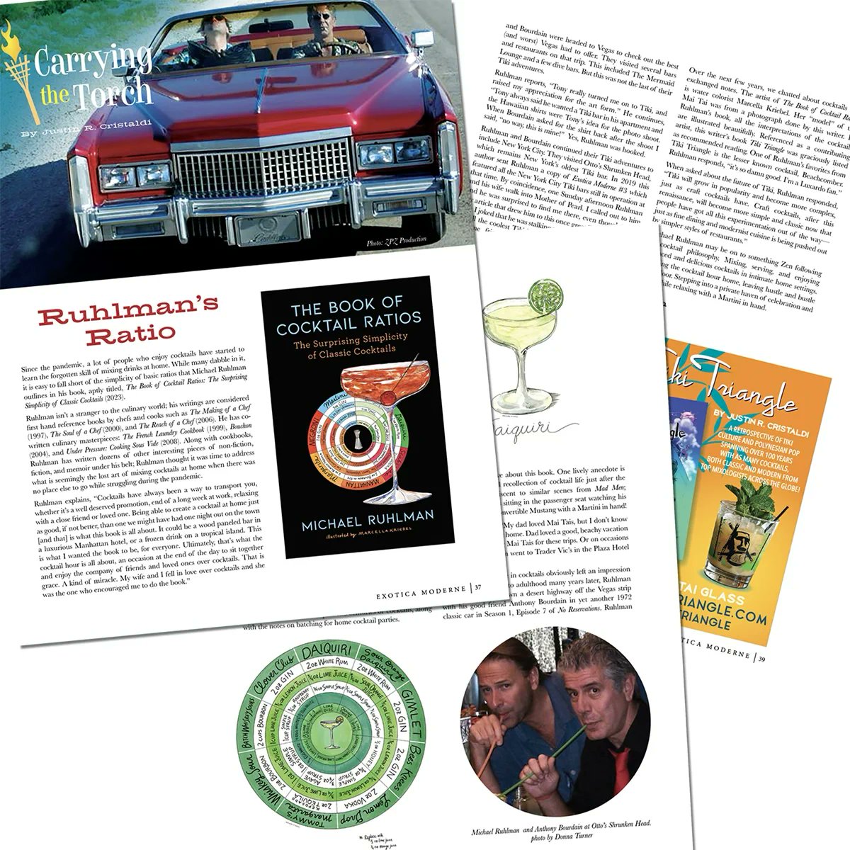 Exotica Moderne Magazine #20 is out! Featuring interview with Michael Ruhlman &amp; Book of Cocktail Ratios, along with some fond memories of being on the road with Anthony Bourdain in Las Vegas!  #cocktails #mixology #bourdain #tiki #lukekinilounge
<a href="/ruhlman/">Michael Ruhlman 🐀</a> <a href="/marcellakriebel/">marcella kriebel</a>