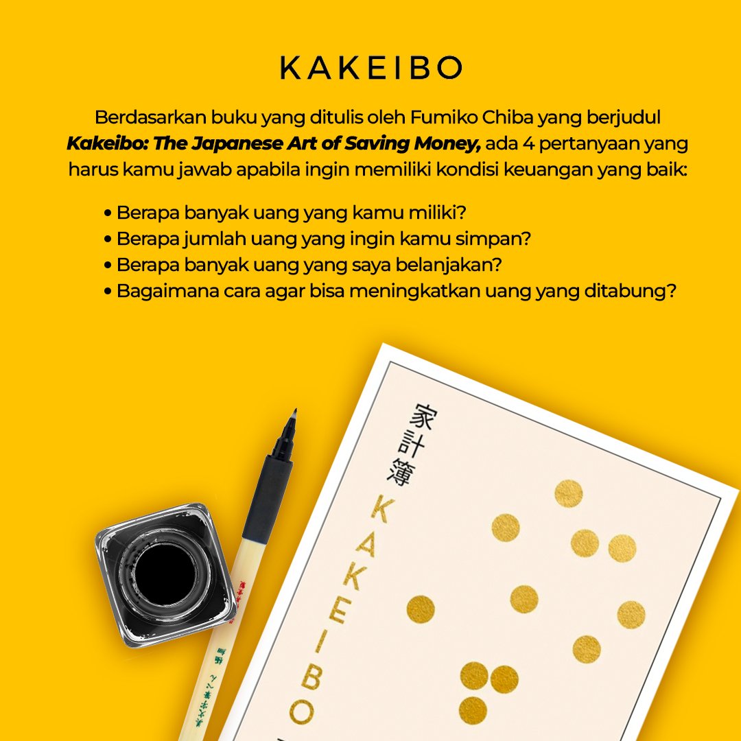 txtdrpengusaha's tweet photo. Belajar dari orang Jepang cara menabung yang baik dan benar 🇯🇵👌

#kakeibo #tipsnabung #finansial #txtdrpengusaha https://t.co/s7EPo3aR9V