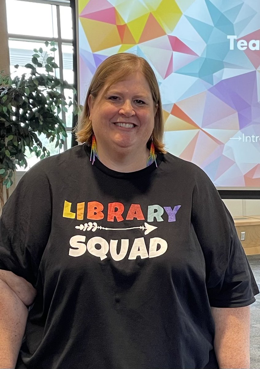 Thank you to my fabulous TL colleagues for wearing your best tshirts today. I can’t wait to see the video. 
Here’s the one I chose to wear…
#sd36tl #teacherlibrarian #librarysquad