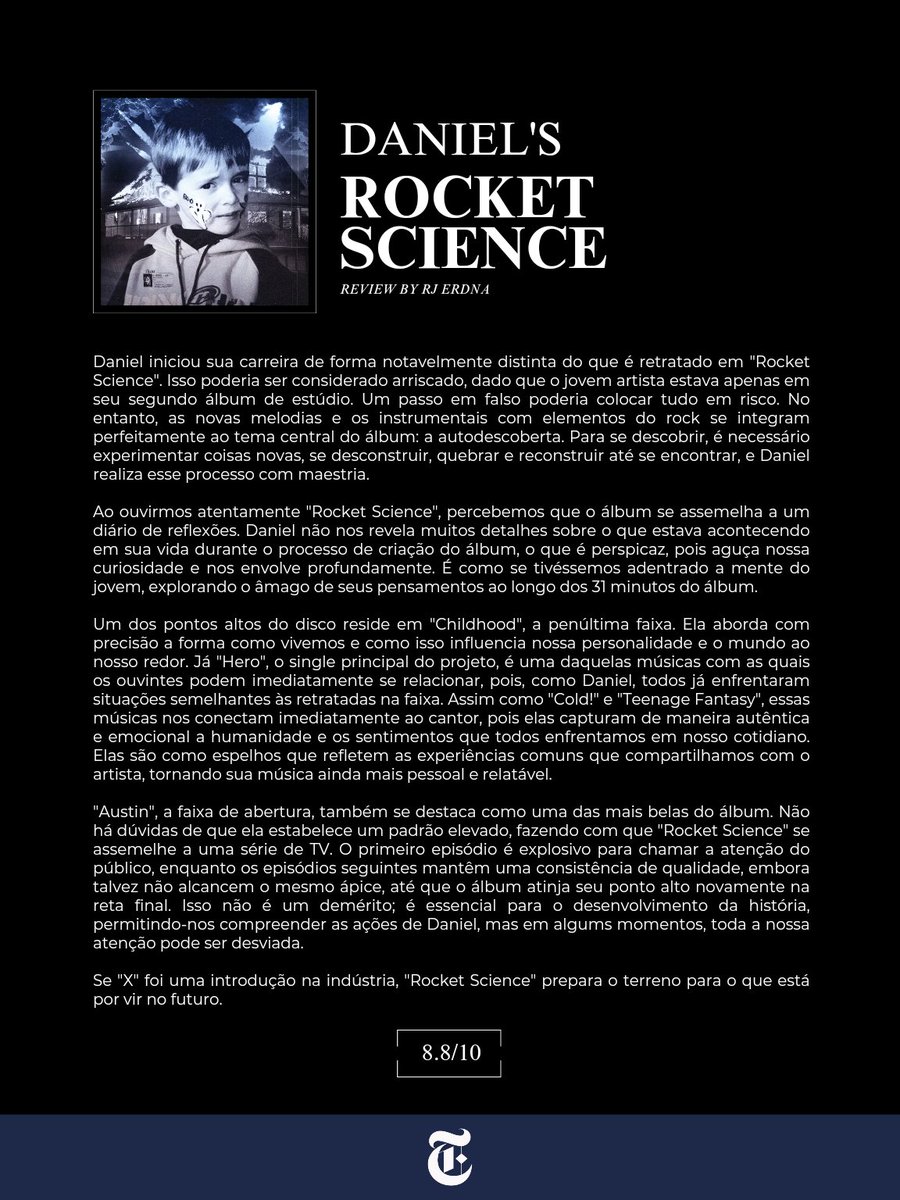 Daniel's "Rocket Science" Review
— Score: 8.8/10