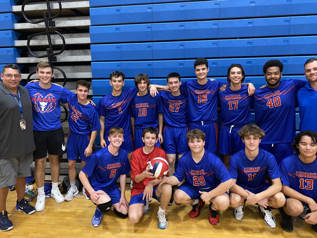 CCSD_Athletics's tweet photo. Varsity boys volleyball with the first win in school history. Great game against Ossining. History for the Rams! https://t.co/T6B0iIBE0g