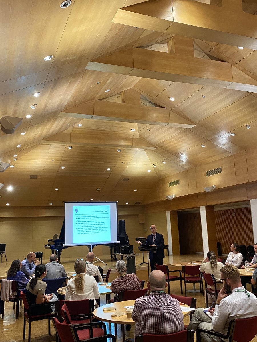 Principal Rob Millar delivered the opening workshop for <a href="/FOBISIA1/">FOBISIA</a> #jaws today as we welcomed colleagues from across the three regions to share best practice around #safeguarding and #recruitment #weareshrewsbury #teachlearnlead