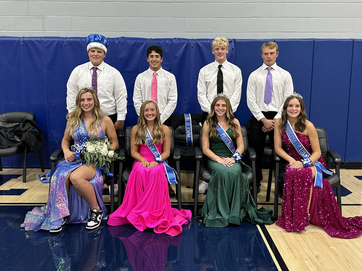 NFMustangs's tweet photo. This is your 2023 Newell-Fonda High School Homecoming Court. #newellfonda https://t.co/R6Gg1Wrped