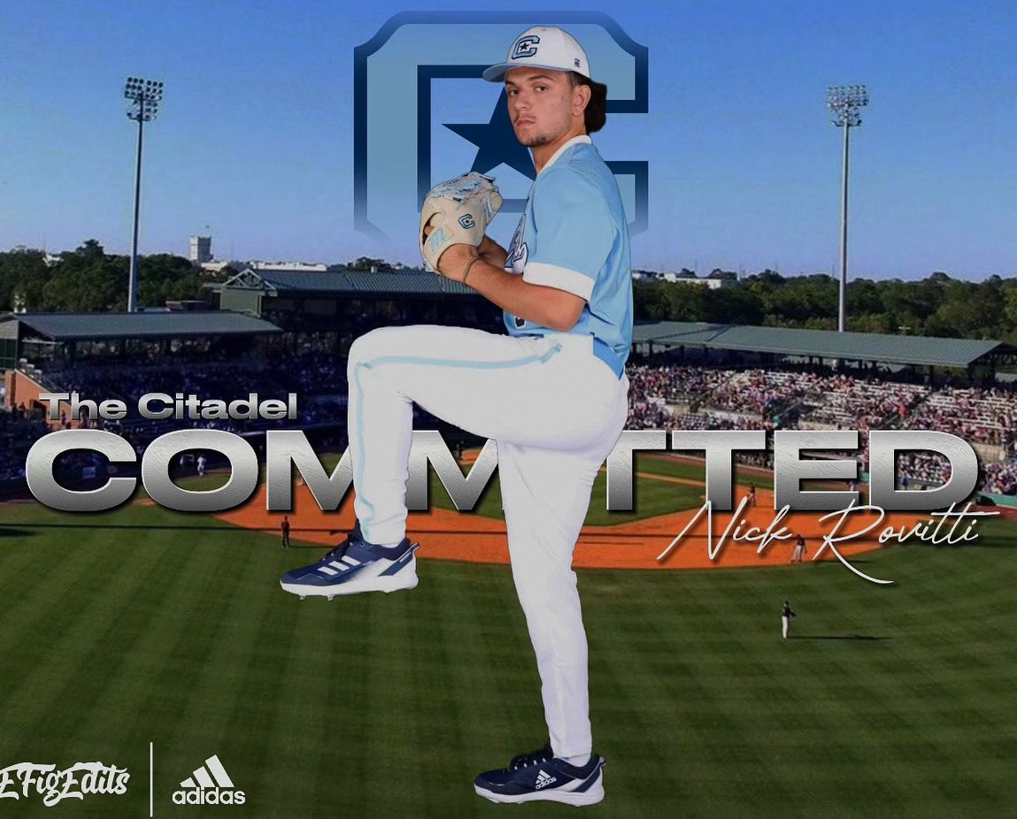 Nick Rovitti (@nrovitti) on Twitter photo I am honored to announce my commitment to The Citadel. I would like to thank my parents, Grandfather, coaches, and friends for inspiring me to reach this goal. I am excited to further my academic and baseball future. #gobulldogs I am honored to announce my commitment to The Citadel. I would like to thank my parents, Grandfather, coaches, and friends for inspiring me to reach this goal. I am excited to further my academic and baseball future. #gobulldogs