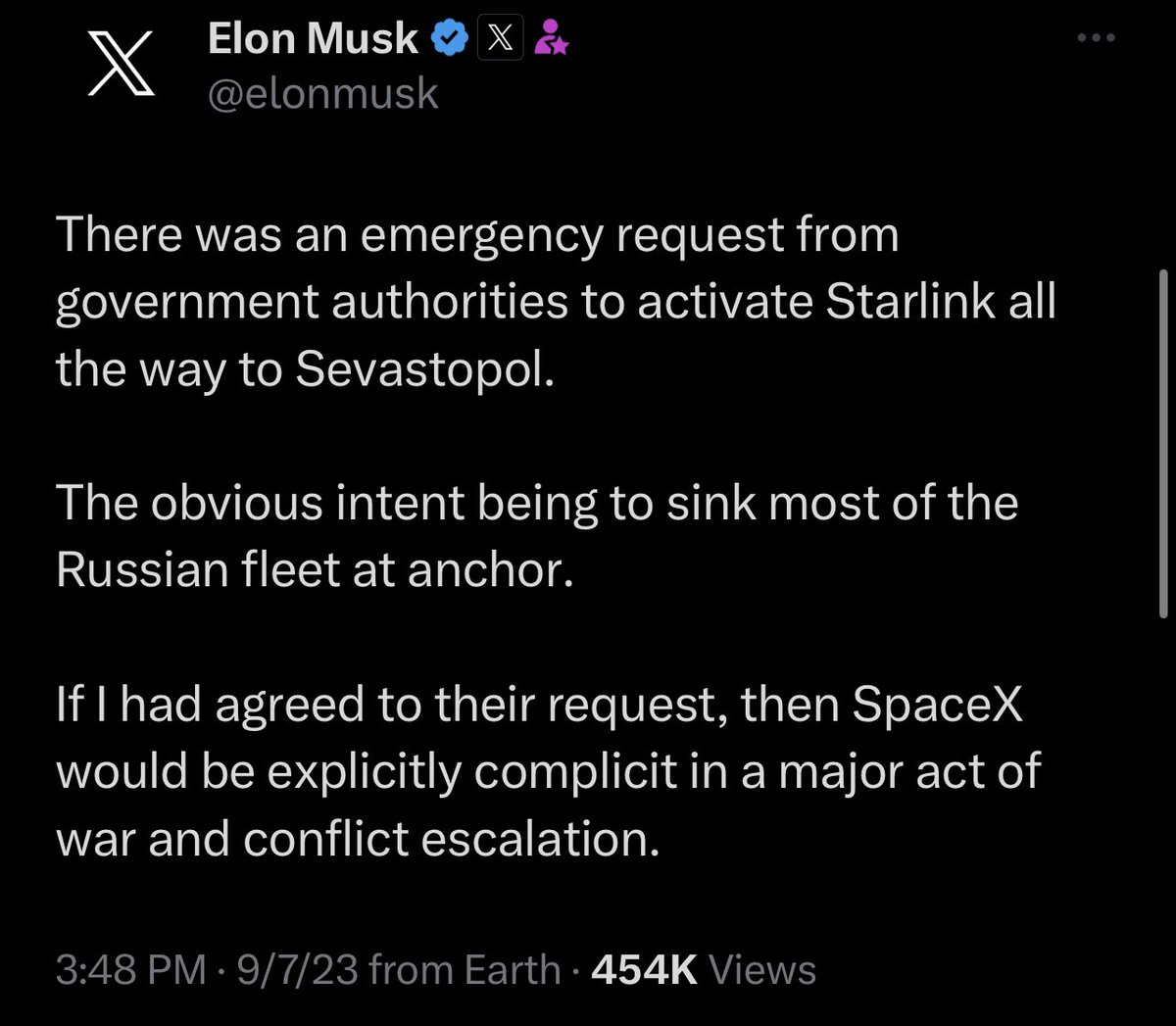 Not Elon Musk tweet media