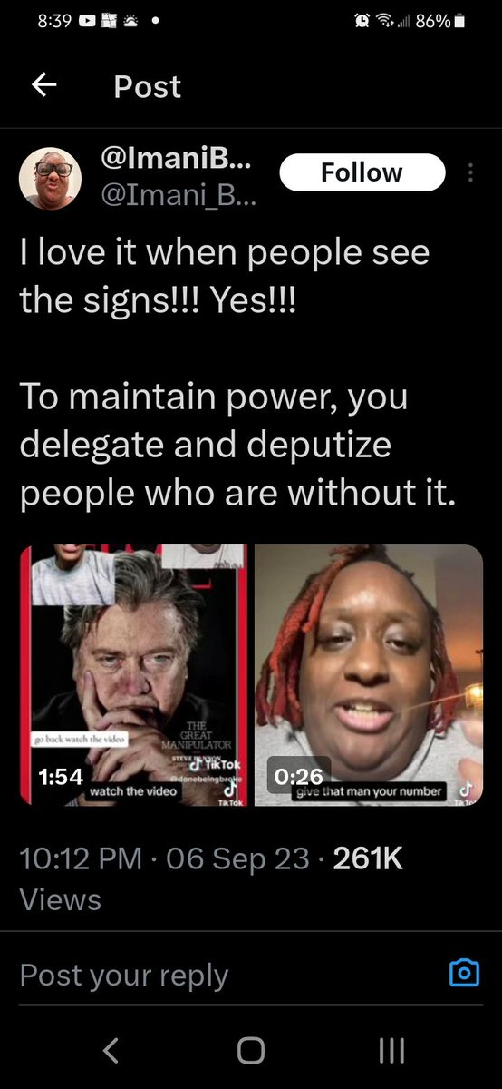 🚨🚨🚨🚨
This woman is spreading dangerous rhetoric portraying black men as potential radicalized domestic terr0rists for not voting for the Dems

Please report her for spreading political misinformation or racial bigotry here on Twitter and TikTok

#ADOS
