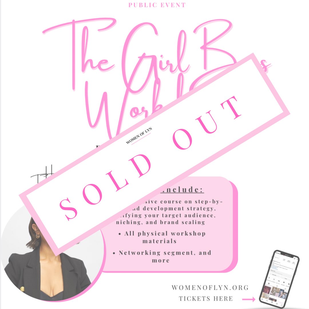 The WOL Girl Boss Workshop: ‘Building A Brand 101’ is officially sold out! Here’s a sneak peek at some of our amazing attendees.

See you ladies on 9/24/23.🥂