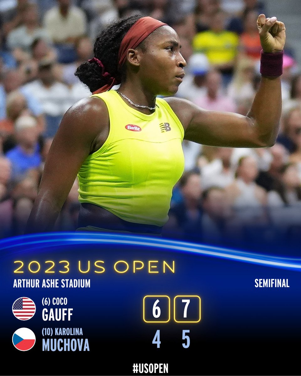 COCO GAUFF IS HEADED FOR HER FIRST US OPEN FINAL! 😤 #USOpen