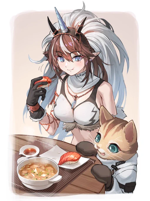 キリンRヤトウ&amp;鍛冶屋アイルー / #アークナイツ #Arknights 