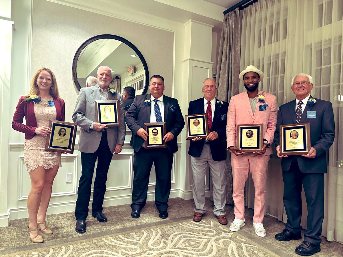 Congratulations to this year’s class of inductees into the Gahanna Lincoln Athletic Hall of Fame: Jendy Weppler Amelio, Fred Schmidt, Matt Bailey, Pete Ferguson, Quentin White Jr. &amp; Larry Schwade #WeAreLions
