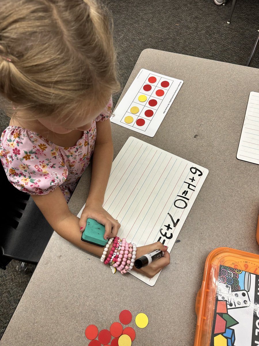MCorley_ASE's tweet photo. Today in math…Show me all the ways #tenframefun #waystomakenumbers #builditwriteit @HumbleISD_ASE @RRobinson_ASE @AmandaPrice001 https://t.co/AKX4PTeCoO