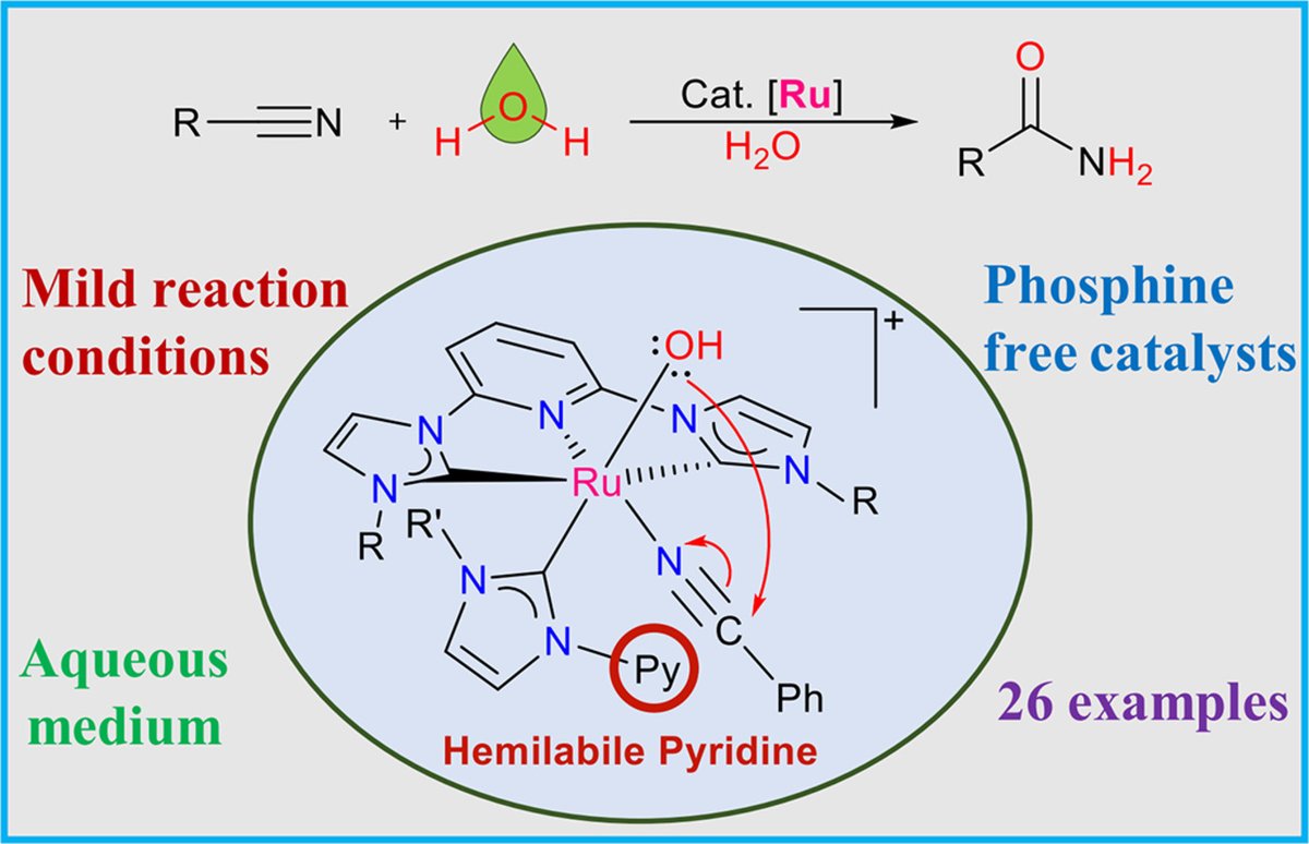 AKS Group @IITIndore (@aksiiti) on Twitter photo Glad to share our recent work on phosphine-free catalysts for nitrile hydration to amides in aqueous medium, published in Molecular Catalysis. Kudos to <a href="/RahulSinghIITI/">Rahul Kumar Singh</a> and thanks <a href="/serbonline/">SERB</a>, <a href="/ChemistryIITI/">Department of Chemistry, IIT Indore</a> and <a href="/IITIOfficial/">IIT Indore</a> for support.
sciencedirect.com/science/articl… Glad to share our recent work on phosphine-free catalysts for nitrile hydration to amides in aqueous medium, published in Molecular Catalysis. Kudos to <a href="/RahulSinghIITI/">Rahul Kumar Singh</a> and thanks <a href="/serbonline/">SERB</a>, <a href="/ChemistryIITI/">Department of Chemistry, IIT Indore</a> and <a href="/IITIOfficial/">IIT Indore</a> for support.
sciencedirect.com/science/articl…