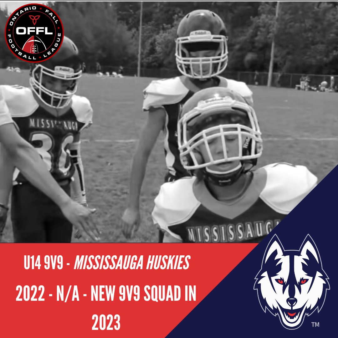 OFFL 2023 - Meet The Teams  Our newly formed U14 9v9 Division!  @VaughanRebels @ClaringtonF Mississauga Huskies Good luck to this bunch  this season! #WeAreFootballOntario | #OFFL2023 @FootballOntario  @FootballCanada