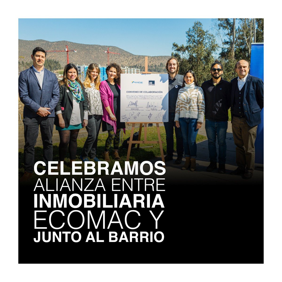 JuntoalBarrio's tweet photo. Nos honra contar que Junto al Barrio y la Inmobiliaria Ecomac nos unimos para trabajar por el fortalecimiento de las comunidades y el desarrollo sostenible de los barrios de La Florida, Caleta San Pedro y Altos del Sendero en la comuna de La Serena
#vinculacion #ecomac #laserena https://t.co/c6e9uPXGxg