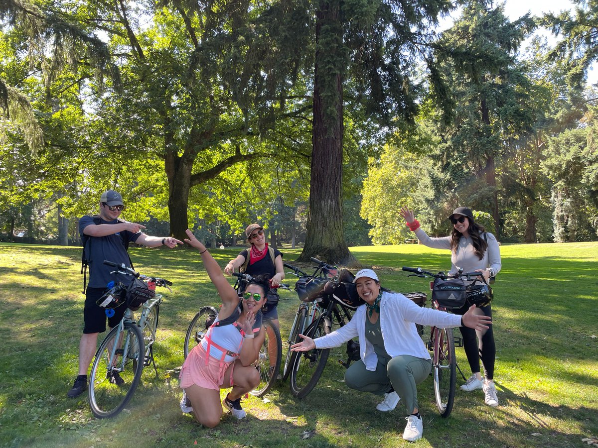 ORlandtrusts's tweet photo. We kicked off #rally4land this week by hosting a bike tour of Portland! We explored parks, greenways, and urban natural areas while learning about how organizations including land trusts are working together to create a more vibrant, climate-resilient, and equitable Portland🚲 https://t.co/KfOaPsxv7C