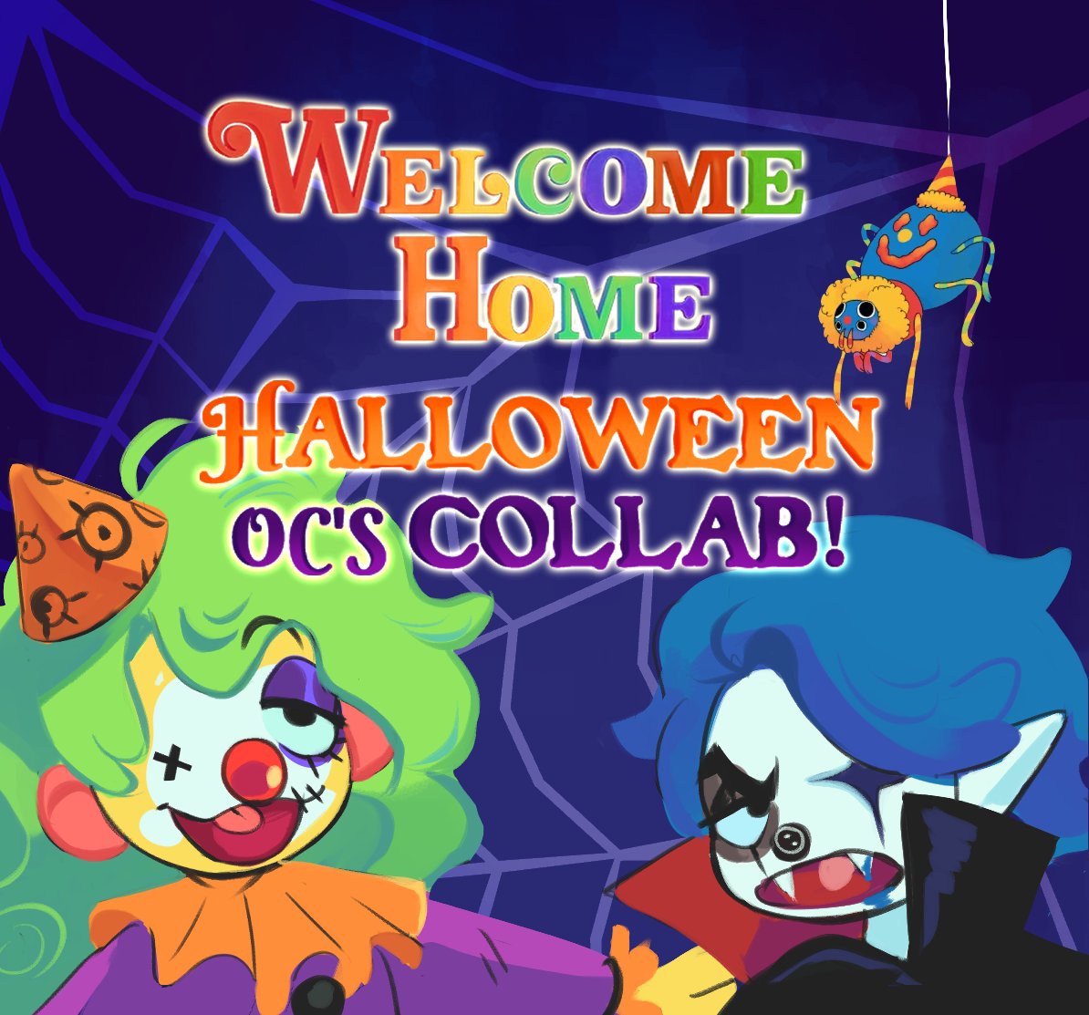 Koahoana's tweet image. The neighborhood is lively and Halloween is near. 🎃
Draw your oc from welcome home with his costume for this halloween, there is no limit to creativity and they can use the most terrifyingly funny thing you think!👻

So, read the Rules below to participate, and have fun! (1/3)
