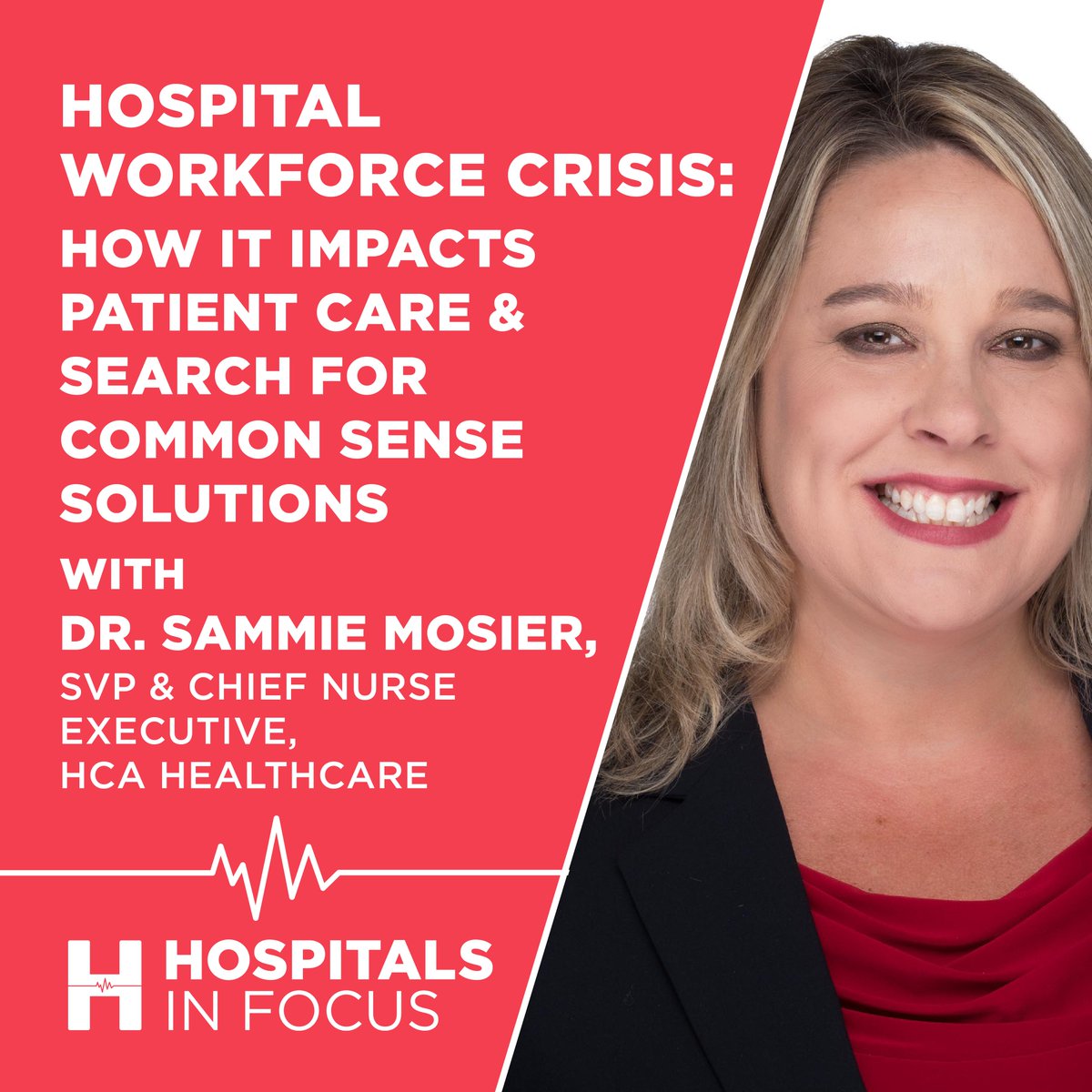 How is growing hospital workforce shortage affecting care at the bedside & what is being done to train and retain nurses? Tackled these important topics w/ @HCAhealthcare's Dr. Sammie Mosier in new episode of #HospitalsInFocus. Listen 🔊 fah.org/podcasts/hospi…