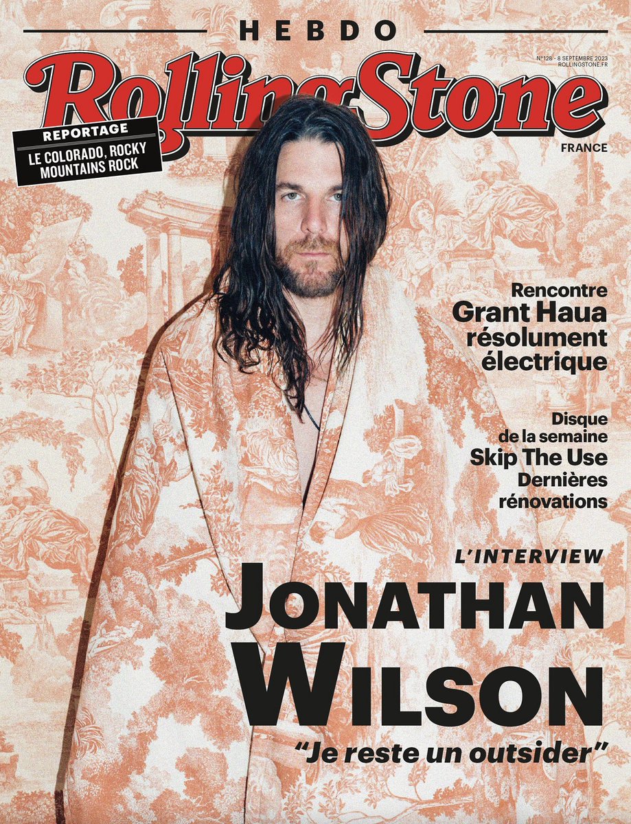 ROLLING STONE HEBDO, N°128 - <a href="/songsofjw/">Jonathan Wilson</a> : L'interview > rollingstone.fr/rolling-stone-…
. 
🎧 <a href="/Popachubb/">Popa Chubby</a>, <a href="/romyromyromy/">Romy</a>, <a href="/DeadKrazukies/">The Dead Krazukies</a>... . 
💿 Disque de la semaine : @skiptheuse_off
. 
📖 #RollingStone #Hebdo #jonathanwilson