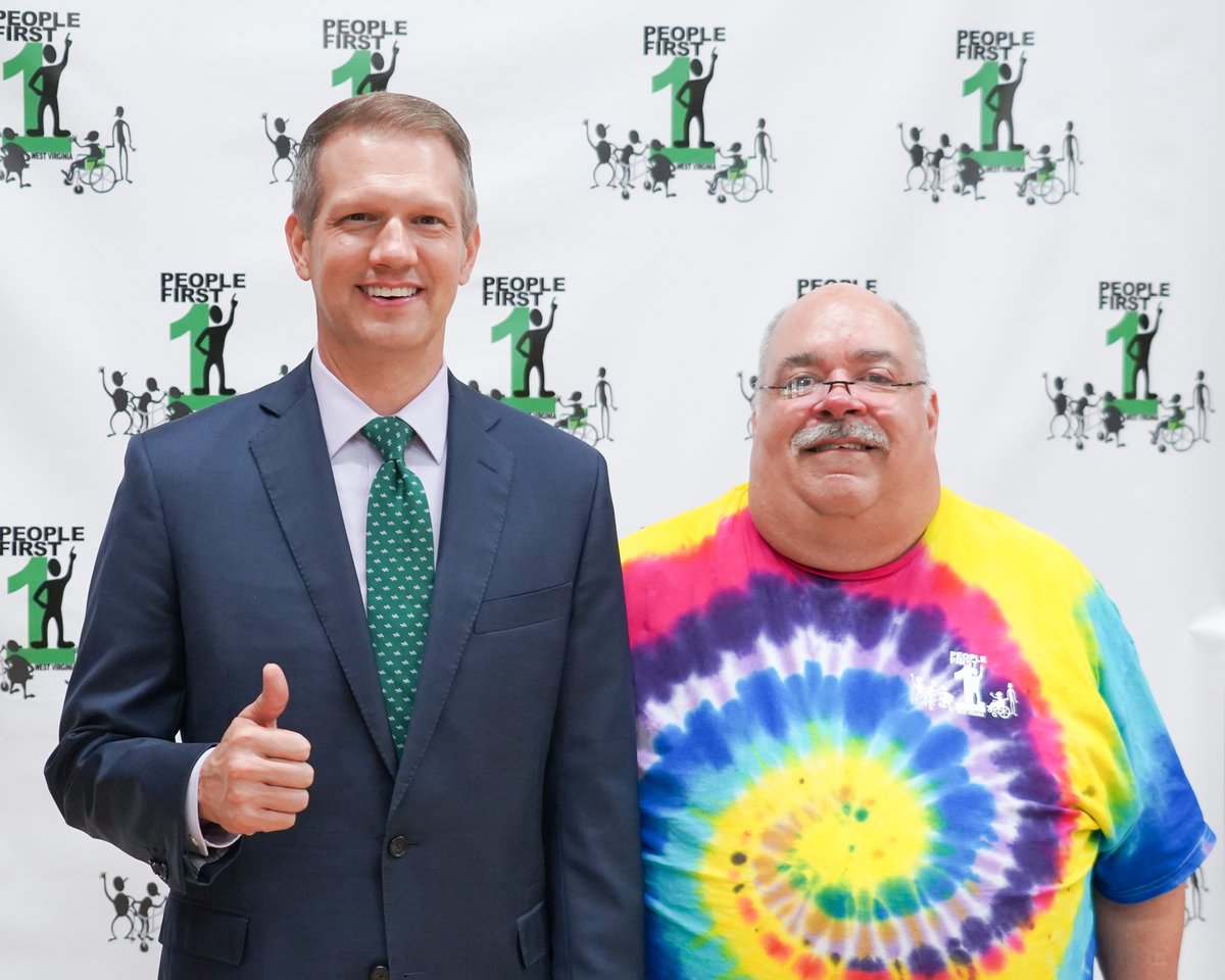 WVTreasury's tweet photo. Today, State Treasurer Riley Moore spoke on behalf of our WVABLE savings program at the 30th annual People First of WV conference.

Our Office is proud to partner with People First through #WVABLE to help empower hundreds of individuals with disabilities throughout the state. https://t.co/i06bnfxTYJ