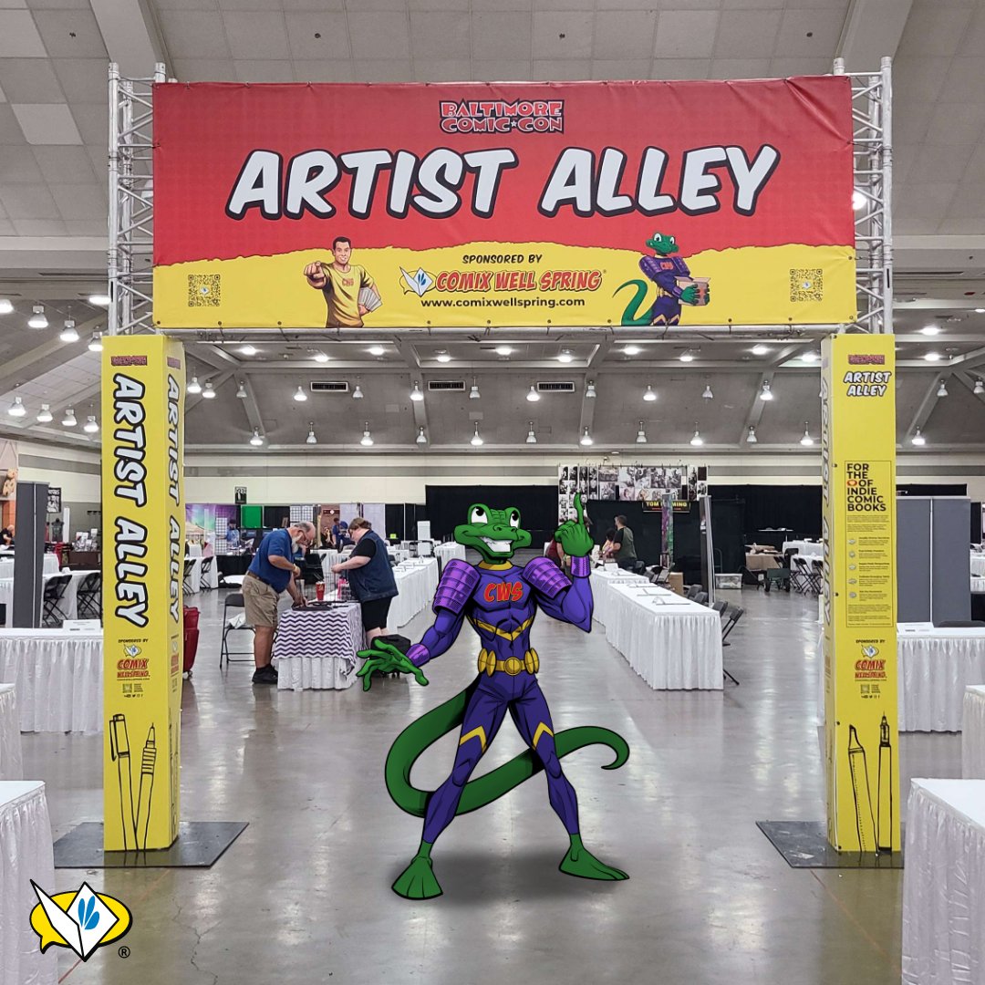ComixWellSpring's tweet photo. Just about ready to kick things off tomorrow at @baltimorecomics with all these amazing comic book creators in artist alley!
Can’t wait to see you all there this weekend! #comixunityproject https://t.co/bv0KXaRBwB
