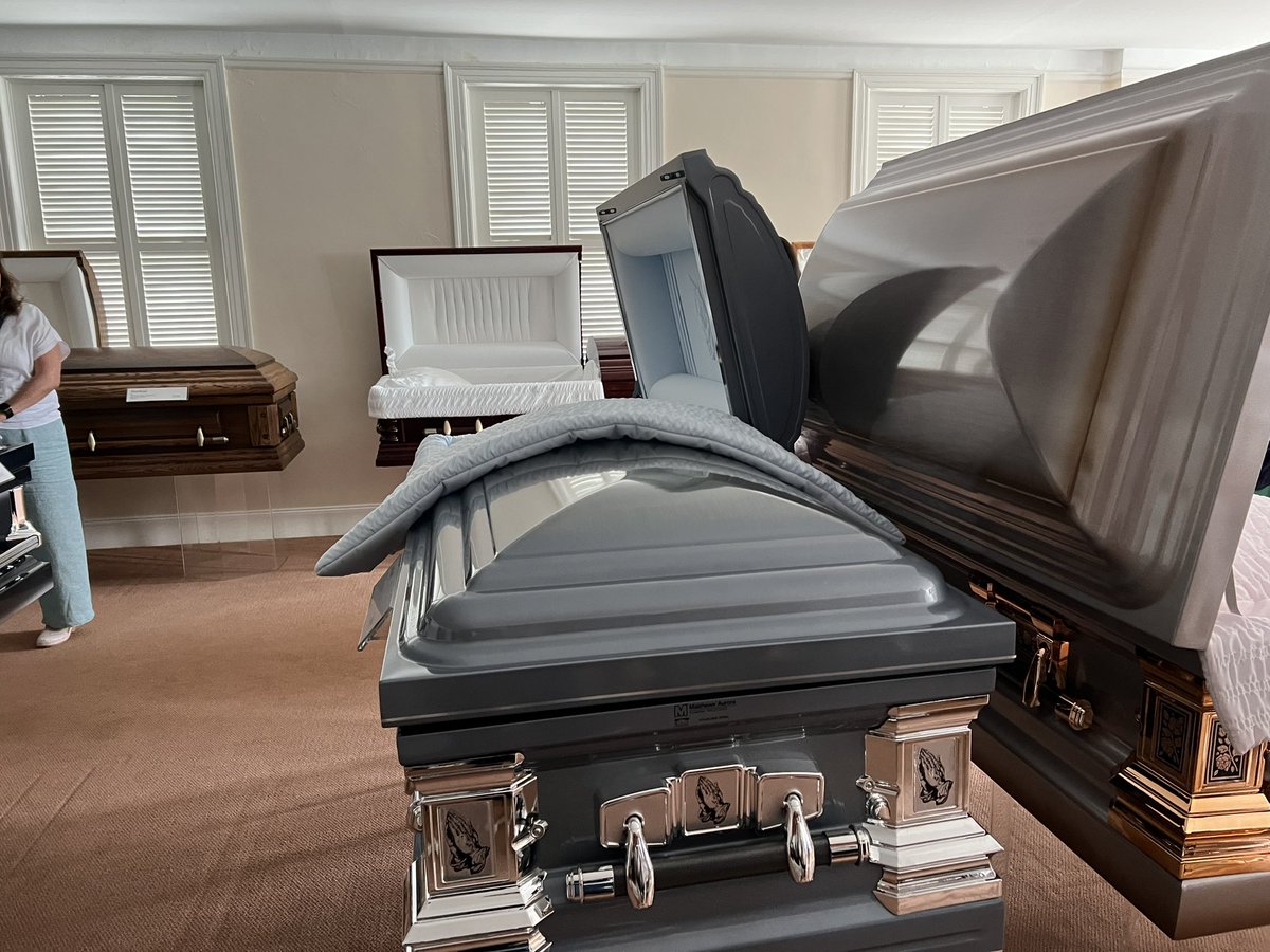 Today’s field study was at McAlister-Smith Funeral and Cremation. We learned lots about careers to share with my students.

Funeral Director/ Mortician Embalmer
Funeral Service Manager
Funeral Assistant
Hearse Driver
Funeral Attendant
Crematory Operator
Pre-need Counselor
#career