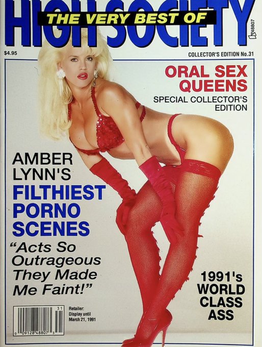 High Society cover girl Amber Lynn&reg;️ &ldquo;Act&rsquo;s So Outrageous They Made Me Faint&rdquo; 😛😎😜 https://t.co/yE24s<a href="/tag/liveonstreamate"class="tags"><span>#liveonstreamate</span></a><a href="/tag/goldshow"class="tags"><span>#goldshow</span></a><a href="/tag/pornqueen"class="tags"><span>#pornqueen</span></a><a href="/tag/amberlynn"class="tags"><span>#amberlynn</span></a>