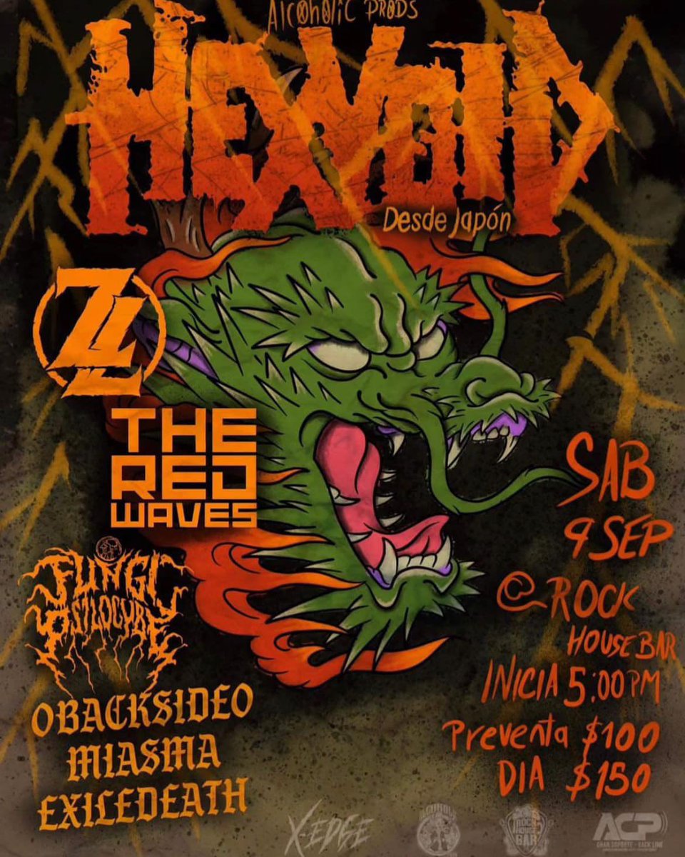 ARROW_JAPAN's tweet photo. Sat, 9/9/2023
「HEXVOID North American Continental Tour 2023」
SHOW 5PM
ADV $100/DOOR $150

[ACT]
HEXVOID
ZL
THE RED WAVES
Fungi Psilocybe
0BackSide0
Miasma
Exile Death 
Parásitus

[VENUE]Rock House Bar
https://t.co/02anHz18ky

[INFO/TICKET]Alcoholic Prods
https://t.co/sfkz1lAIBf https://t.co/XymY02tmbK