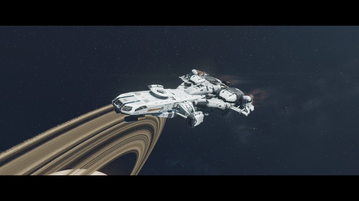 TeoQtllc's tweet photo. @TheSpaceshipper Had a lot of fun designing "Eternity", my all-in-one Class B ship, no particular inspiration besides the NASA aesthetic  🚀🤳 https://t.co/dxVqNcanMF
