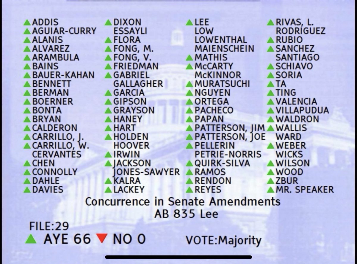 alex_lee's tweet photo. BREAKING: our single stair bill #AB835 passes both houses of the legislature and is off to the governor’s desk! https://t.co/ncY92tvyJa