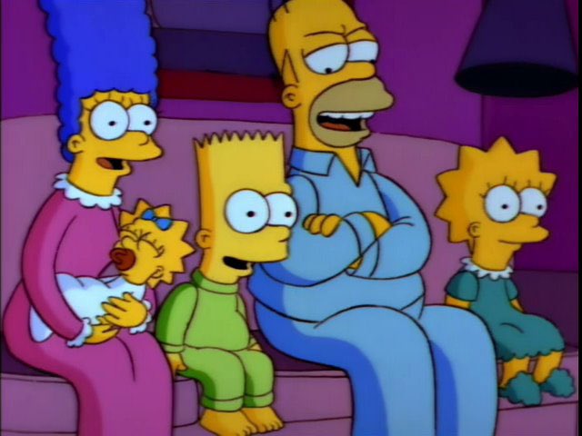 QuotesSimpsons1's tweet photo. It may be on a lousy channel, but the Simpsons are on TV.

#Simpsons https://t.co/K2UeBizrpA