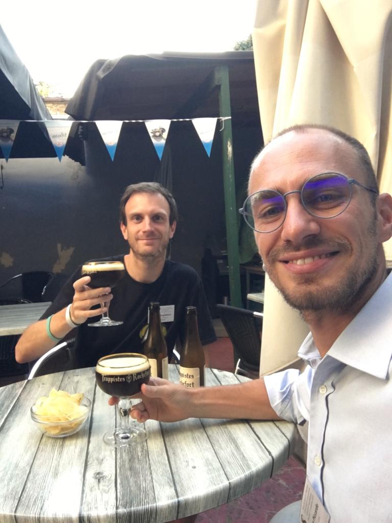 Had a great afternoon exploring <a href="/sisseleo/">Francois Leo</a>'s fiber solitons lab at <a href="/ULBruxelles/">Université libre de Bruxelles</a>! Big shoutout to <a href="/Nico_Englebert/">Nicolas Englebert</a> for the insightful tour. Capped it off with a well-deserved Belgian beer! 🍻