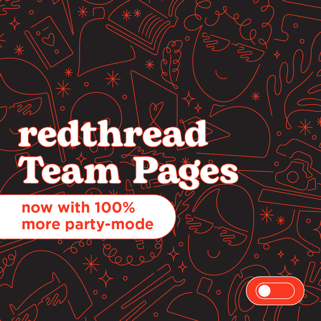 redthreadads's tweet photo. Psst... hey... feeling a little dangerous? Head on over to our website (link in bio). Click the button (you know you want to 😉) and get to know our team members in #partymode! Then, let us know which #threadhead you'd most like to party with. 🥳 https://t.co/hS86DETVlE