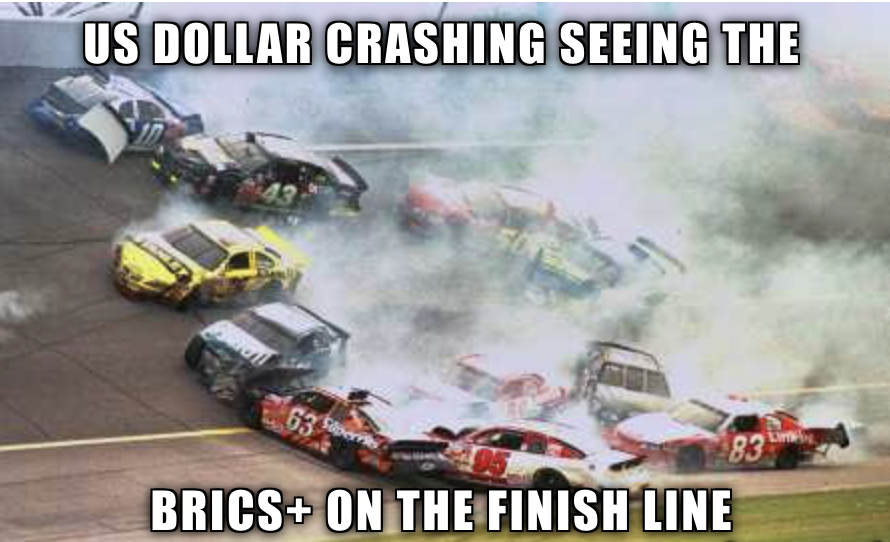 You are NGMI to the finish line holding US dollar

#BRICS #MAXBRICCING BRICS+