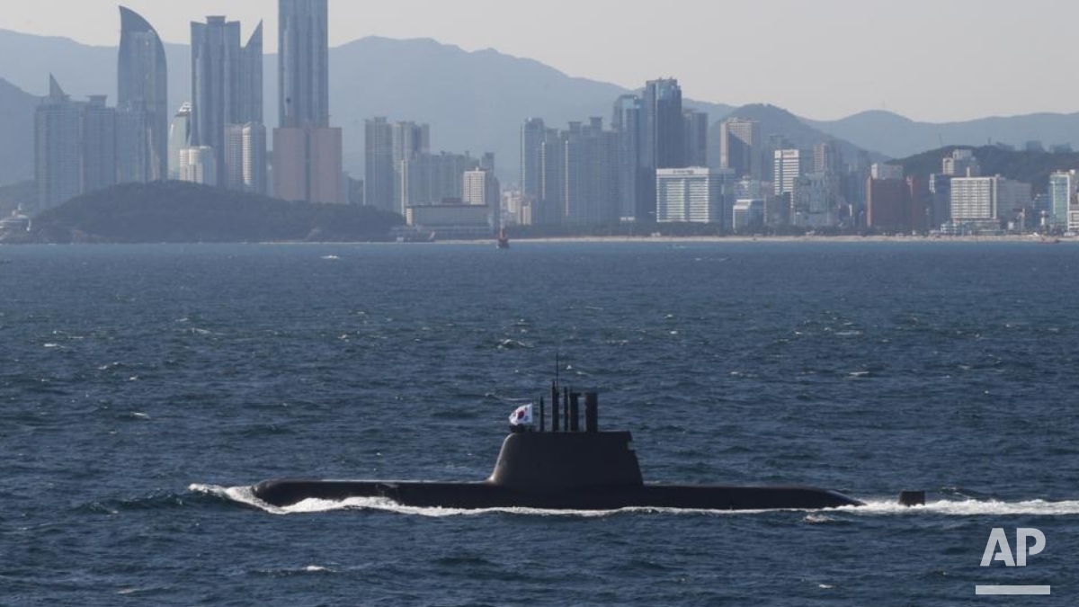 tassagency_en's tweet photo. A ceremony to float out an advanced submarine fitted with tactical nuclear weapons was held in North Korea, the Voice of Korea radio station reported:
https://t.co/eBZxzYCJCU https://t.co/IcKmXJDDkW