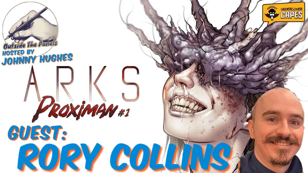 UndercoverCapes's tweet photo. Hang out with #TheMachine, @johnnyhughes70 for a new @OutsideDaPanels w/guest, #RoryCollins (@ClickyW). Tune in as they chat about Rory's new Ark's spin-off, "Arks: Proximan #1" and more... #comics #comicsbook #podcast #vidcast :@clickysproutwife https://t.co/TIcj6XhS91 https://t.co/xbMlLG9B0V
