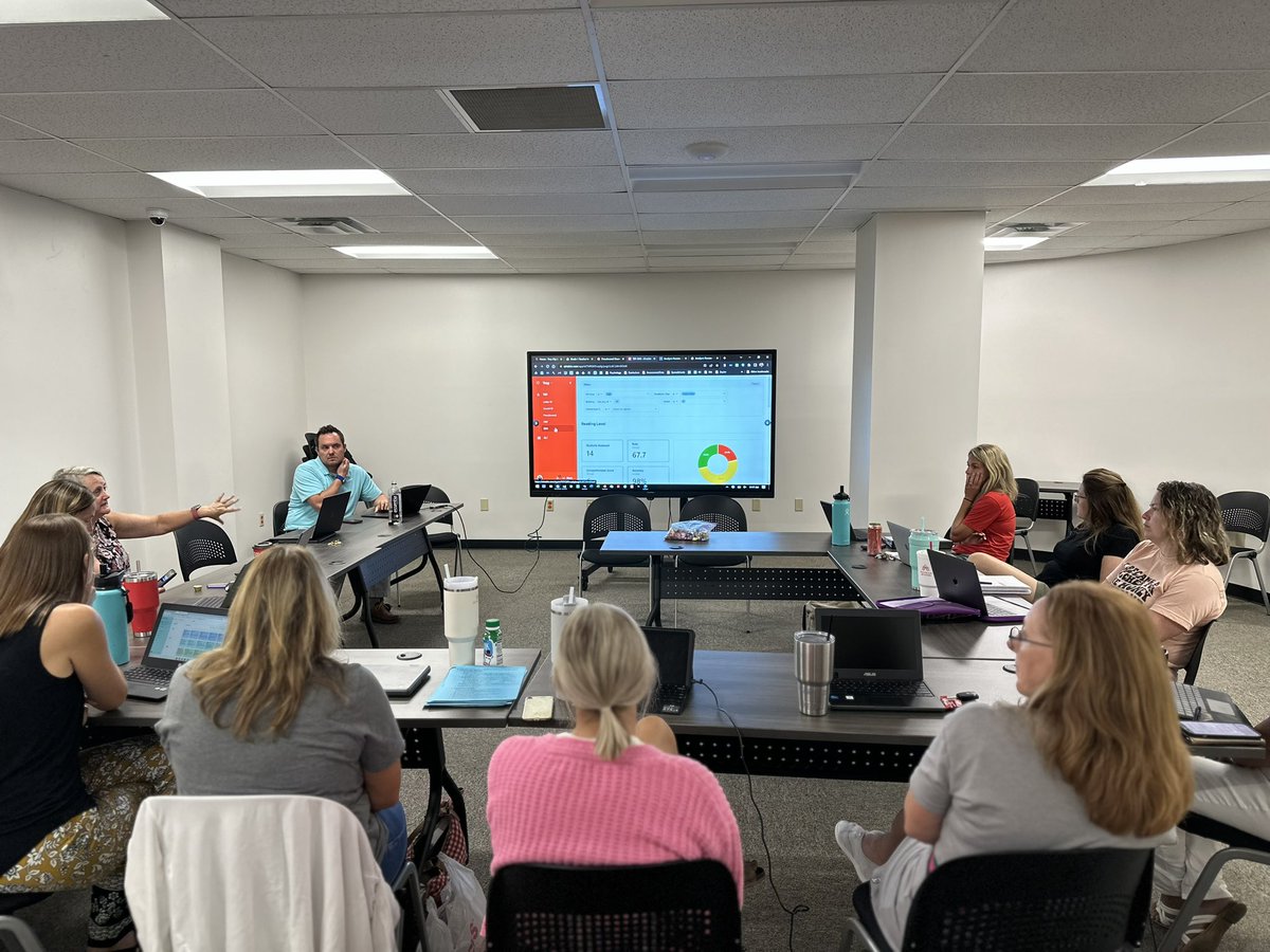 k_curriculum's tweet photo. Our first literacy team meeting of 23-24!  1st grade amazing educators! @SchoolsTroy @chrispiper_ohio @Troy_BOE https://t.co/ryiigbJzTD