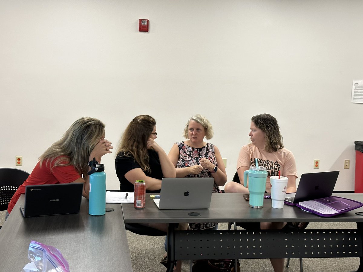 k_curriculum's tweet photo. Our first literacy team meeting of 23-24!  1st grade amazing educators! @SchoolsTroy @chrispiper_ohio @Troy_BOE https://t.co/ryiigbJzTD