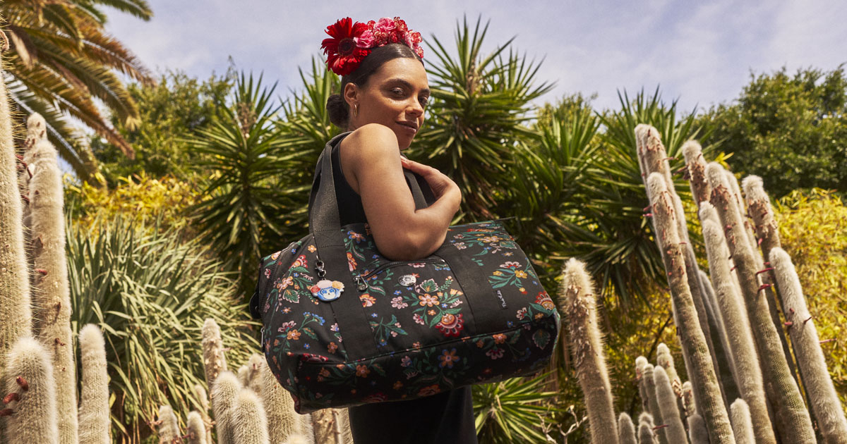 SeattlePO's tweet image. Fueled by her spirit, the Kipling x Frida Kahlo Collection captures Frida's vibrant world of blooming florals, untamed adventure, and women empowerment legacy. Stop by @KiplingUSA to shop first!