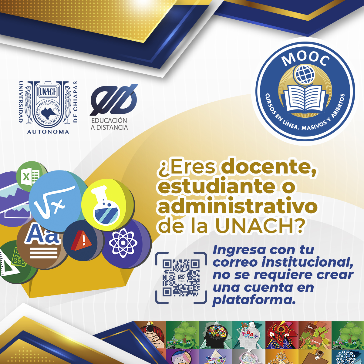 #ComunidadUNACH Capacítate a través de los cursos gratuitos en línea que te ofrecemos a través de mooc.unach.mx
¡Inscríbete!