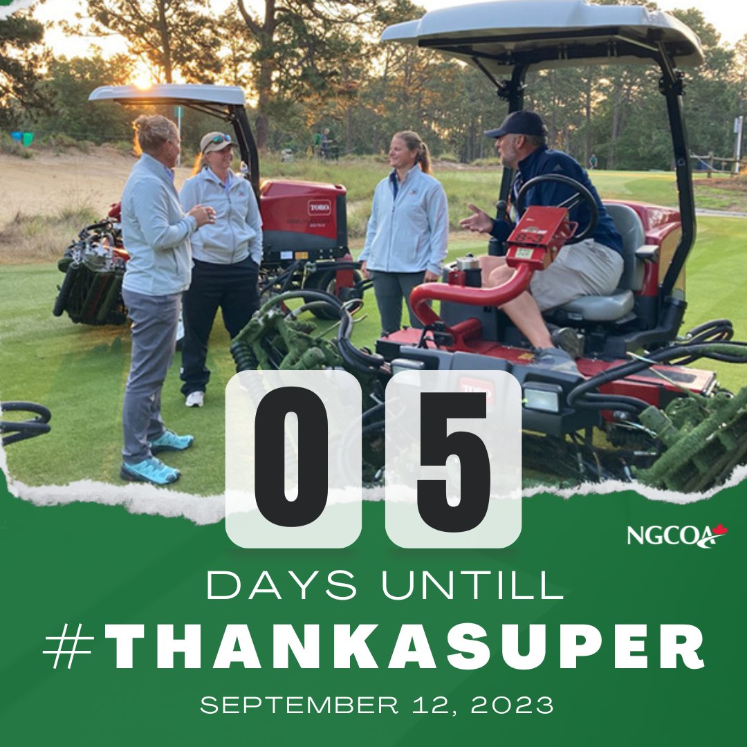 ONLY 5 DAYS left until #ThankASuper on Sept. 12! 🏌️‍♂️⛳🎉️ Don't forget to thank the supers in your life and share this post to remind others. Let's ensure they know how much we value their dedication because golf wouldn't be the same without them!