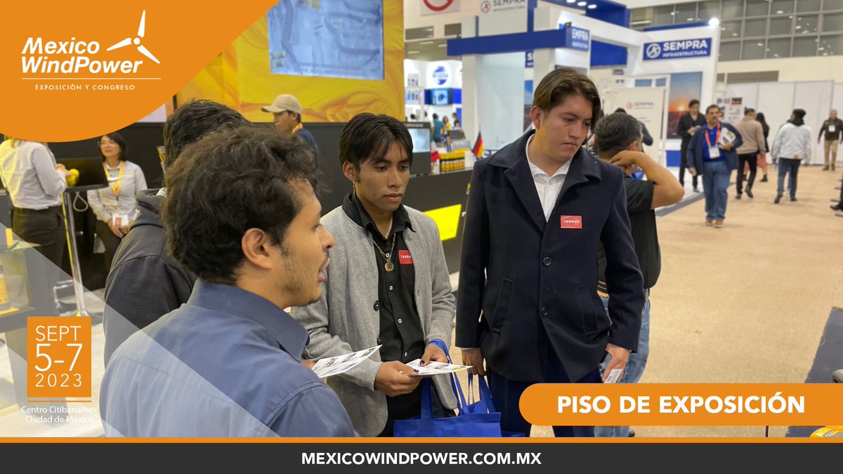 mexicowindpower's tweet photo. La tecnología y soluciones para que tu negocio inicie su transición hacia energías limpias la encuentras en #MexicoWindPower2023 
¡Te esperamos! https://t.co/8nxSKugnWb https://t.co/KUrQVb3OpF