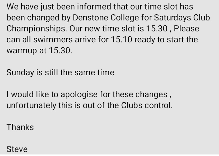 Cheadle Swim Club tweet media