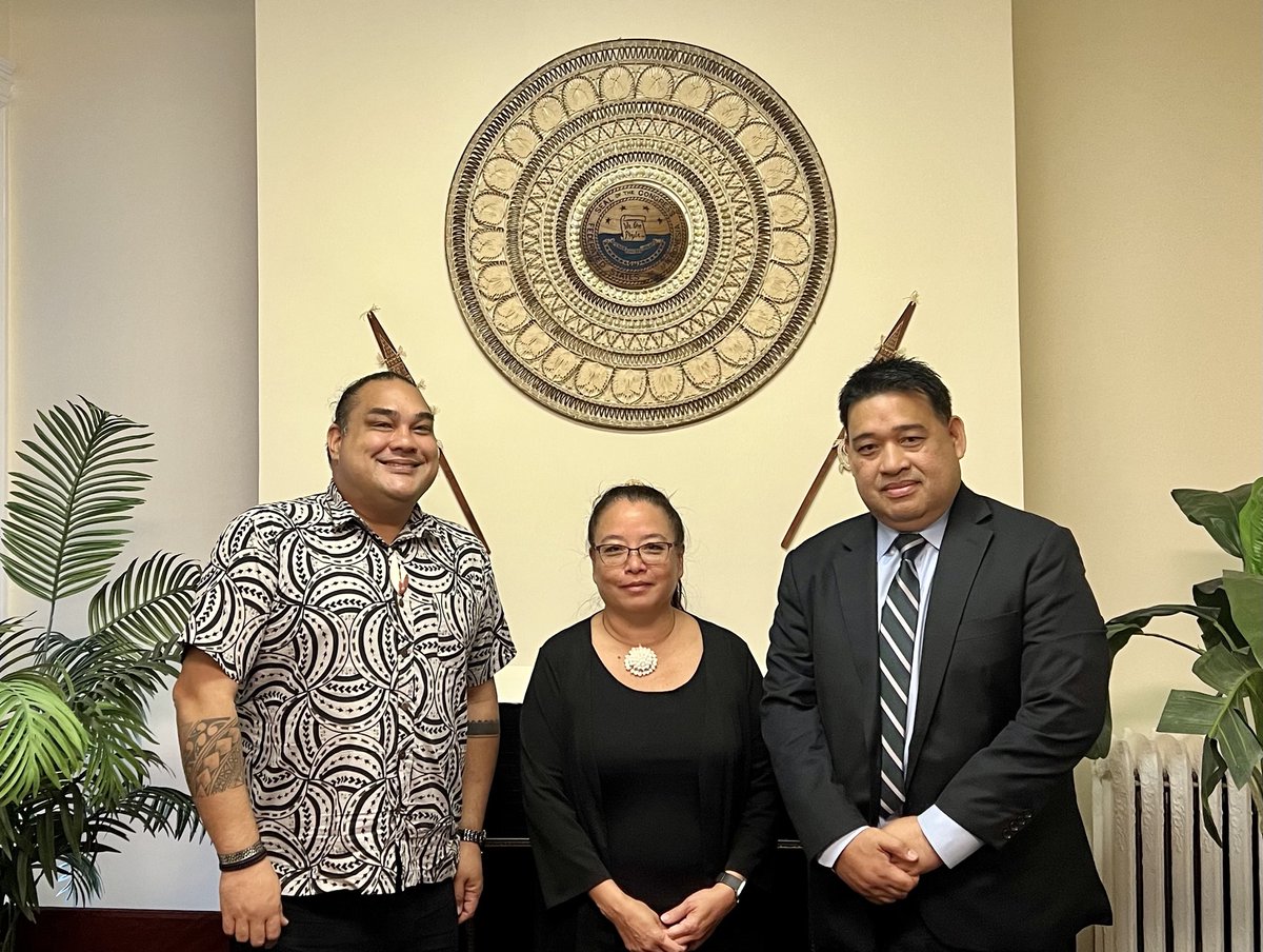 PIDP_EWC's tweet photo. Many thanks and warm aloha to His Excellency Jackson Soram, Ambassador of the Federated States of #Micronesia to the US for a productive meeting this morning in Washington, D.C. We are grateful to you and your staff for today’s warm welcome and discussion. #PIDPintheRegion https://t.co/XfBQ5EH7TA