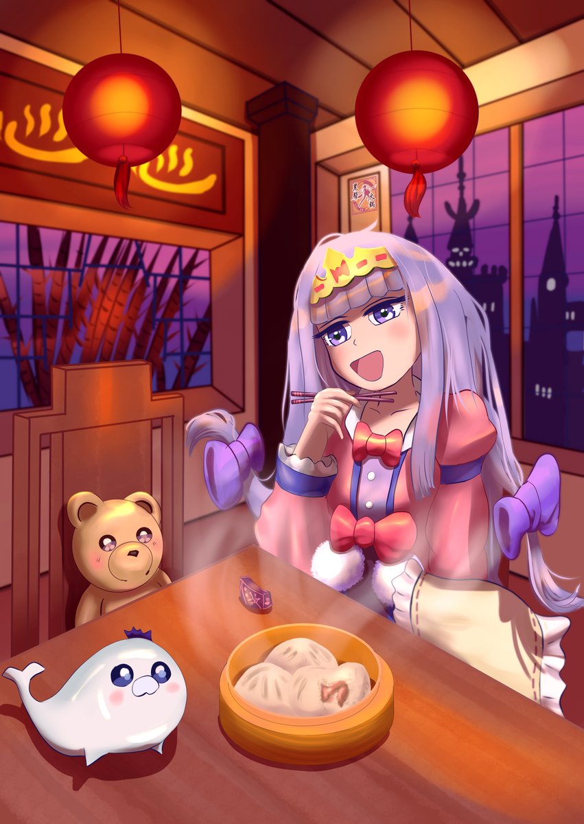 zingodude's tweet photo. Princess Syalis from the Sleepy Princess in the Demon Castle enjoying 包子 with her little friends. Draw request for a friend. 
Draw Time: 8 Hours
 Like and Subscribe: https://t.co/cNxL6DLNmm
#Syalis #SleepyPrincess #DemonCastle https://t.co/k8hKxtZLDI