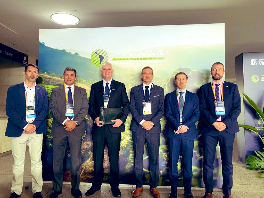 España 🇪🇸 participa como observadora en la Conferencia Latinoamericana y del Caribe sobre Drogas, para la Vida, la Paz y el Desarrollo que se inicia hoy en la ciudad de #Cali. 

#ConferenciaSobreDrogas 
#CambiemosElEnfoque