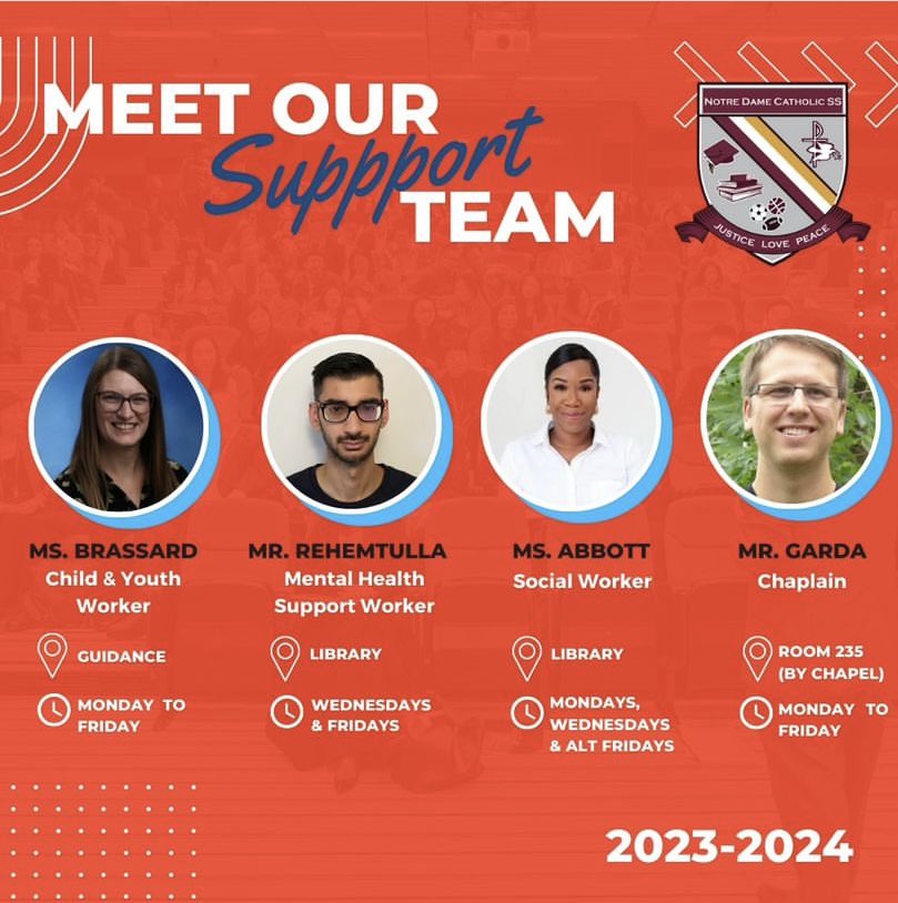 Check out <a href="/Notre_Dame_CSS/">Notre Dame CSS</a> support team, we are here for you! ♥️🙌
