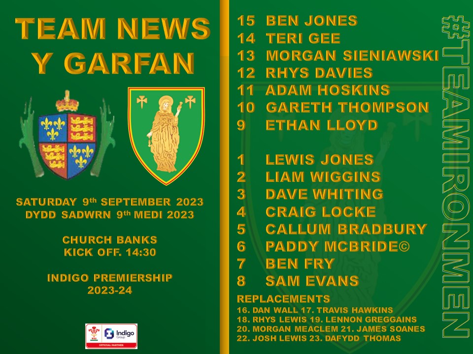 Merthyr RFC ๐ (@rfcmerthyr) on Twitter photo #TeamNews
Our #Ironmen23 ahead of this weekend's trip to face the #Champions #TheDrover <a href="/llandoveryrfc/">Clwb Rygbi Llanymddyfri</a>. Welcome to Lennon Greggains, who features from the bench.
๐ <a href="/llandoveryrfc/">Clwb Rygbi Llanymddyfri</a>
๐ Saturday 9th September
๐ Kick Off 14:30
๐ Church Banks
๐ <a href="/IndigoPrem/">The Indigo Prem</a>
#TeamIronmen๐ค๐๐ #TeamNews
Our #Ironmen23 ahead of this weekend's trip to face the #Champions #TheDrover <a href="/llandoveryrfc/">Clwb Rygbi Llanymddyfri</a>. Welcome to Lennon Greggains, who features from the bench.
๐ <a href="/llandoveryrfc/">Clwb Rygbi Llanymddyfri</a>
๐ Saturday 9th September
๐ Kick Off 14:30
๐ Church Banks
๐ <a href="/IndigoPrem/">The Indigo Prem</a>
#TeamIronmen๐ค๐๐