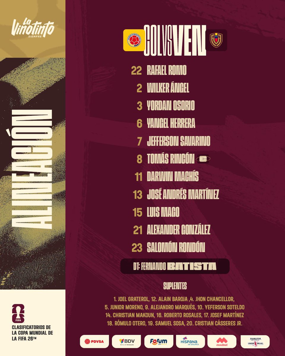 jpeseteiroDT's tweet photo. Así sale la VINOTINTO 🚨 https://t.co/xQ1WNOZDUz
